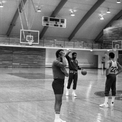 Lenny Wilkens, Seattle Supersonics at Capital Pavilion, St. Martin's University, Date unknown: Frame 39b