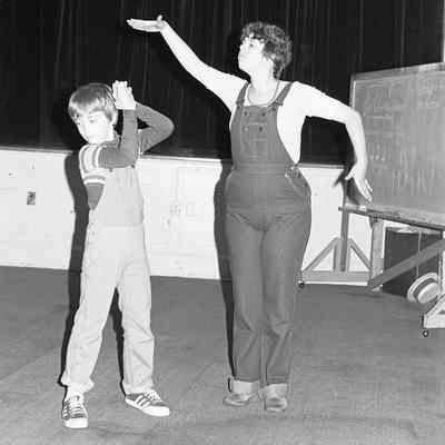Unidentified actors, "Woley and the Hairy Man," Capitol Contemp. Theatre, Date unknown: Frame 2