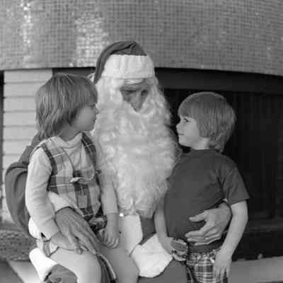 Unidentified children and Santa, Panorama City, November 26, 1975: Frame 22