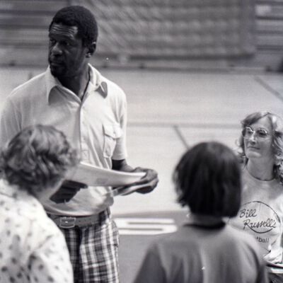 Bill Russel and Unidentified people, July 30, 1975: Frame 40