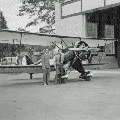Monty Mouton and Jack Cram, Olympia Airport