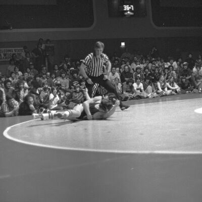 Championship wrestling match, 1977: Frame 39