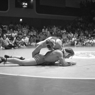 Championship wrestling match, 1977: Frame 5
