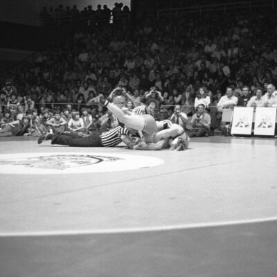 Championship wrestling match, 1977: Frame 6