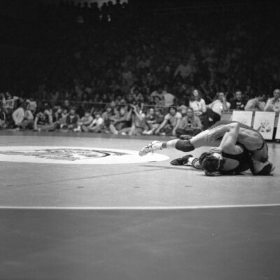 Championship wrestling match, 1977: Frame 37