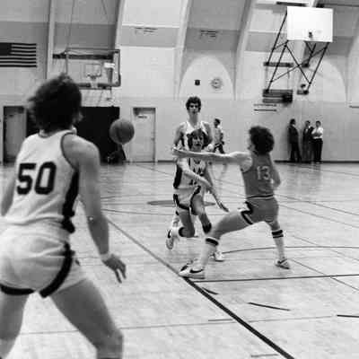 North Thurston High School v. Shelton High School basketball game, North Thurston High School, January 5, 1977: Frame 16a