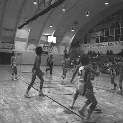 North Thurston High School v. Shelton High School basketball game, North Thurston High School, January 5, 1977: Frame 11a