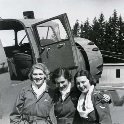 Women Visiting from Boeing Field, c 1938