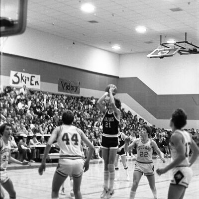 Timberline High School v. Capital High School basketball game, 1979: Frame 12..