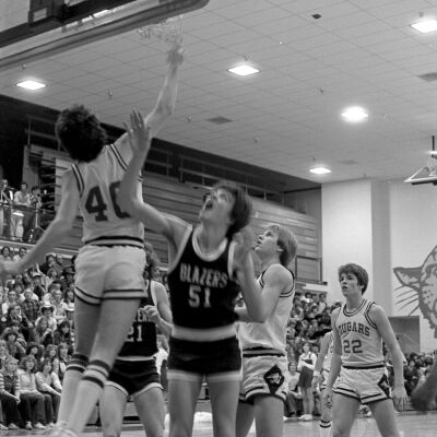 Timberline High School v. Capital High School basketball game, 1979: Frame 13