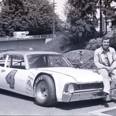 Hershel McGriff and race car, 1975: Frame 20