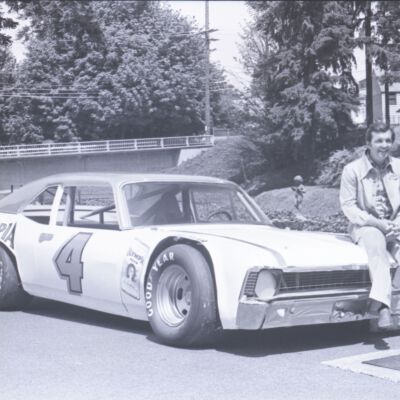Hershel McGriff and race car, 1975: Frame 21