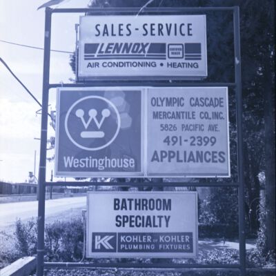 Olympic Cascade Sign, 1973