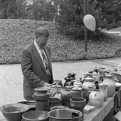Unidentified man, TESC Super Saturday, Red Square, The Evergreen State College, Olympia, Washington, Date unknown: Frame 37