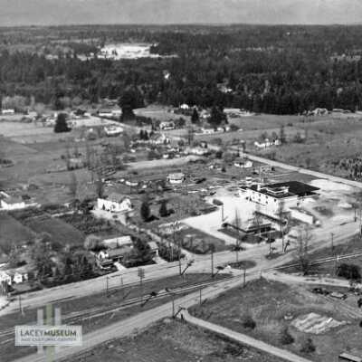 Aerial of Lacey Homann Park, 1948