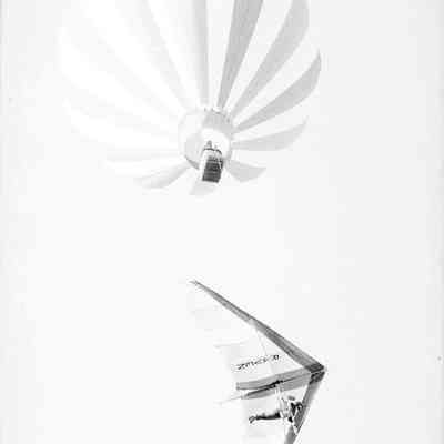 Hot air balloon and Hang glider, Date unknown: Frame 15a
