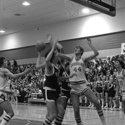Timberline High School v. Capital High School basketball game, 1979: Frame 36
