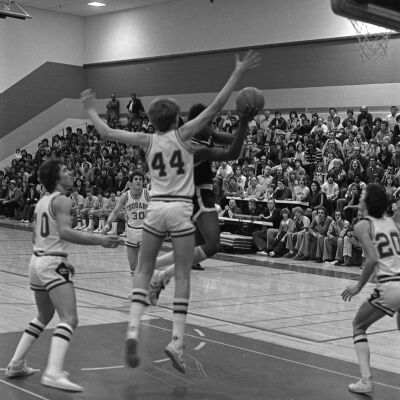 Timberline High School v. Capital High School basketball game, 1979: Frame 33