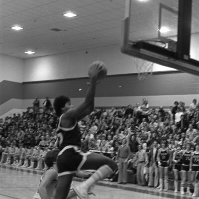 Timberline High School v. Capital High School basketball game, 1979: Frame 34