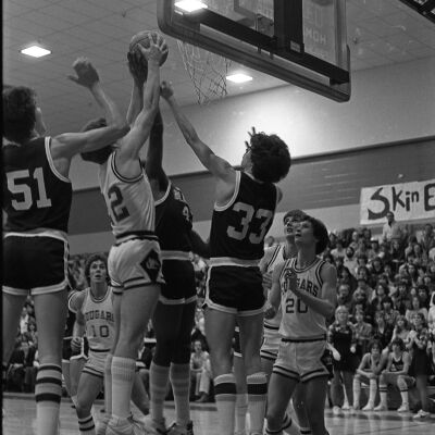 Timberline High School v. Capital High School basketball game, 1979: Frame 44