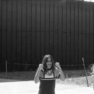 Unidentified cheerleaders, Timberline High School, 1972: Frame 11a