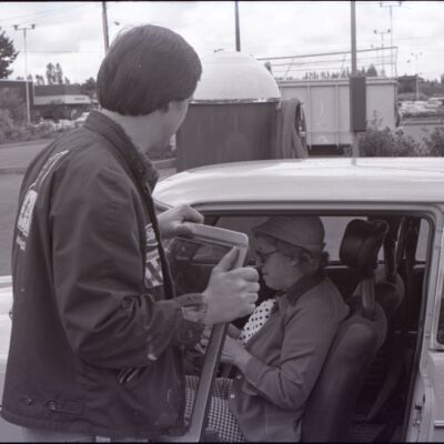 Unidentified people, 1977: Frame 41