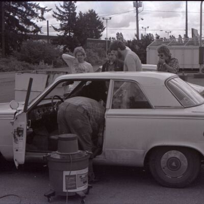 Unidentified people, 1977: Frame 42