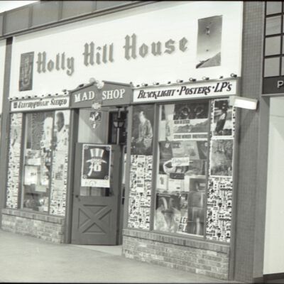 Storefront in a mall, Date unknown: Frame 10f