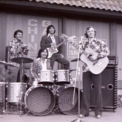 Four-piece rock band, Chinese Garden, Date unknown: Frame 28m