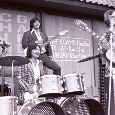 Four-piece rock band, Chinese Garden, Date unknown: Frame 29m