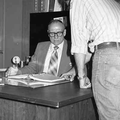 Ted McGee and Unidentified man, June 25, 1980: Frame 7