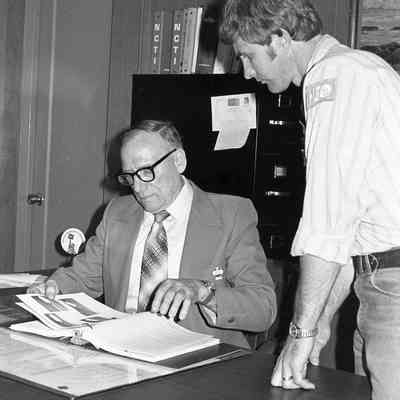 Ted McGee and Unidentified man, June 25, 1980: Frame 3