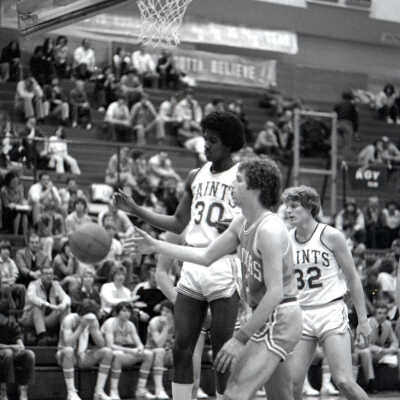 Saint Martin's vs. Lewis-Clark State College, Men's Basketball, 1981: Frame 23b