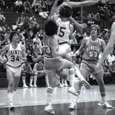 Saint Martin's vs. Lewis-Clark State College, Men's Basketball, 1981: Frame 18b