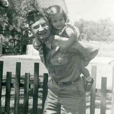 Dr. William Ehlers and daughter Susan, 1952