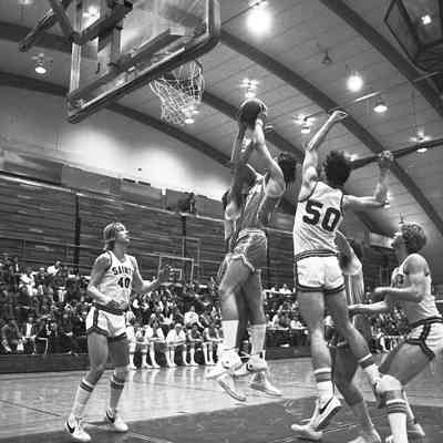 Saint Martin's University v. Alaska basketball game, Marcus Pavilion, St. Martin's University, Date unknown: Frame 37b