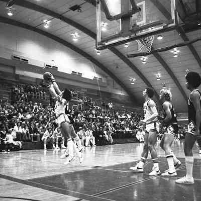 Saint Martin's University v. Pacific Lutheran University basketball game, Marcus Pavilion, St. Martin's University, Date unknown: Frame 10a