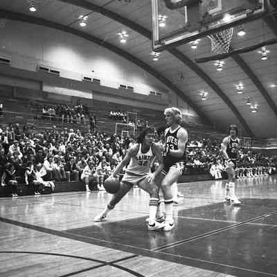 Saint Martin's University v. Pacific Lutheran University basketball game, Marcus Pavilion, St. Martin's University, Date unknown: Frame 12a