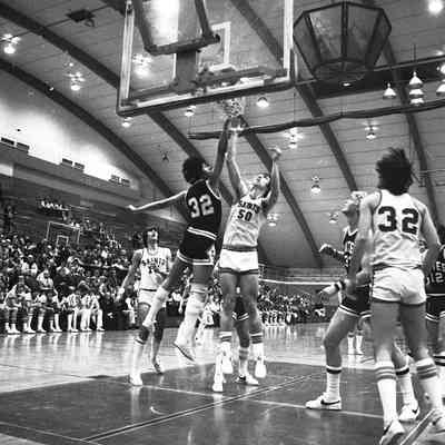 Saint Martin's University v. Pacific Lutheran University basketball game, Marcus Pavilion, St. Martin's University, Date unknown: Frame 13a