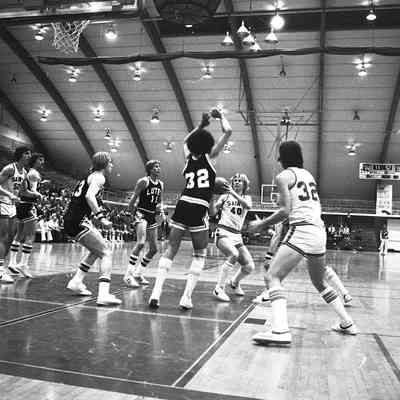 Saint Martin's University v. Pacific Lutheran University basketball game, Marcus Pavilion, St. Martin's University, Date unknown: Frame 16a