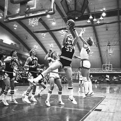 Saint Martin's University v. Pacific Lutheran University basketball game, Marcus Pavilion, St. Martin's University, Date unknown: Frame 18a