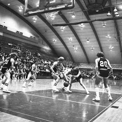 Saint Martin's University v. Pacific Lutheran University basketball game, Marcus Pavilion, St. Martin's University, Date unknown: Frame 19a