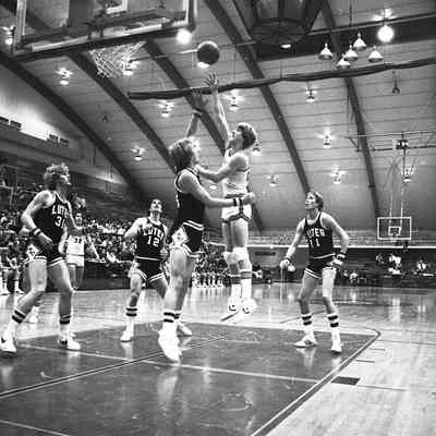 Saint Martin's University v. Pacific Lutheran University basketball game, Marcus Pavilion, St. Martin's University, Date unknown: Frame 22a