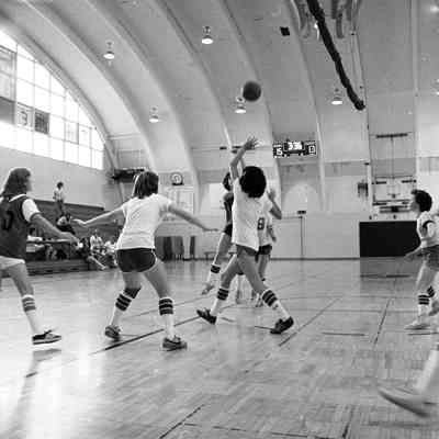Girls' basketball game, Date unknown: Frame 29c