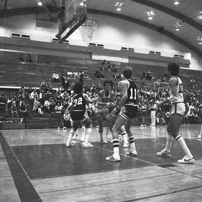 Saint Martin's University v. Pacific Lutheran University basketball game, Marcus Pavilion, St. Martin's University, Date unknown: Frame 31a