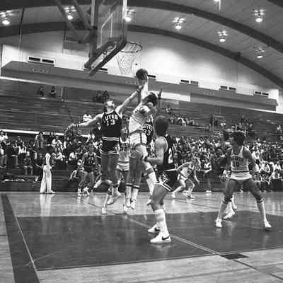 Saint Martin's University v. Pacific Lutheran University basketball game, Marcus Pavilion, St. Martin's University, Date unknown: Frame 32a