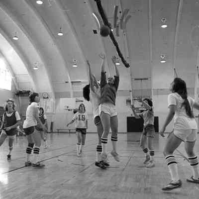 Girls' basketball game, Date unknown: Frame 33c