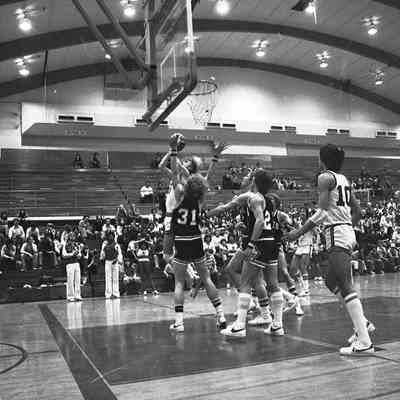 Saint Martin's University v. Pacific Lutheran University basketball game, Marcus Pavilion, St. Martin's University, Date unknown: Frame 34a