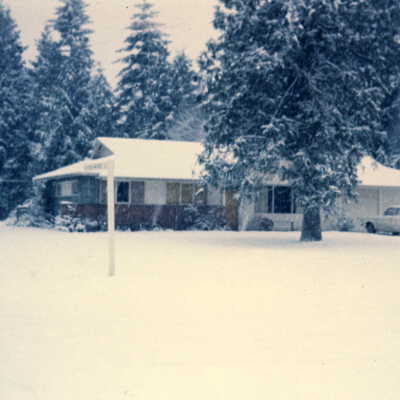 Chamberlain House Covered in Snow, mid- to late-1960s