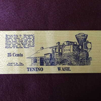 Tenino Wooden 25¢